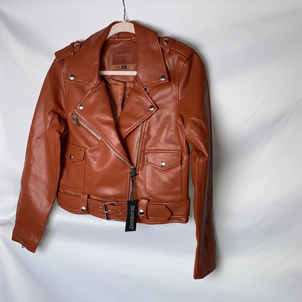 BLANKNYC Faux Leather Moto Jacket, S